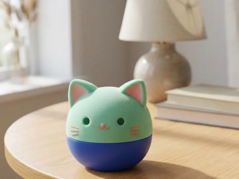 cat-shaped container