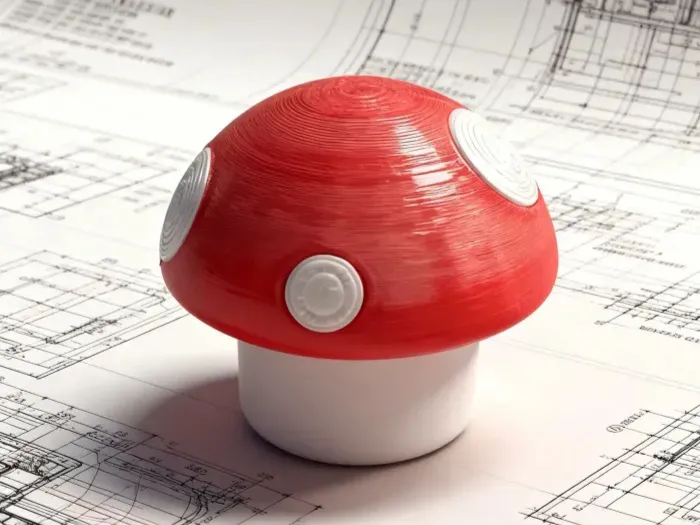 マリオ風キノコ収納ボックス