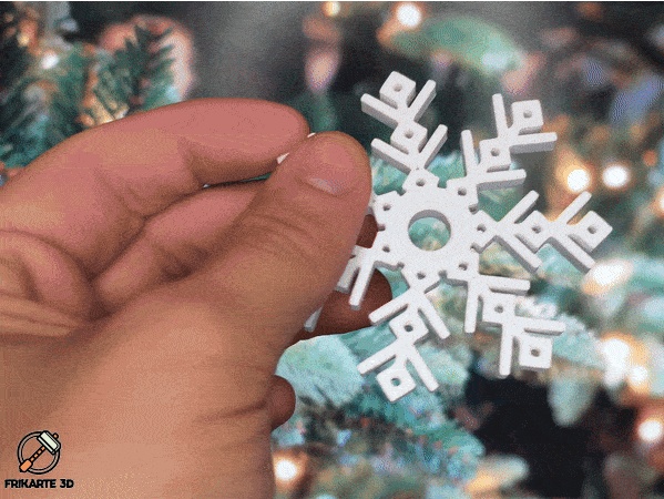 Snowflake Spinner – Print-in-Place Christmas Fidget Toy!