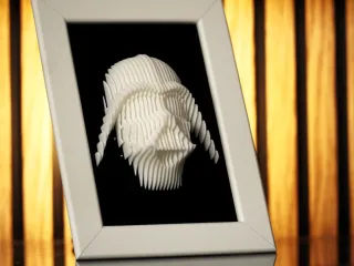 Darth Vader Layered Sculpture