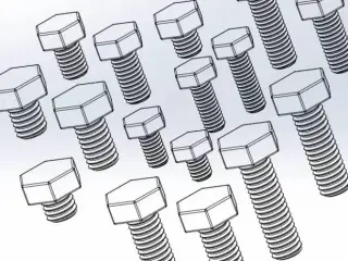 SCREWS M4-M16 ISO 4017 (NORMAL HEX BOLT)