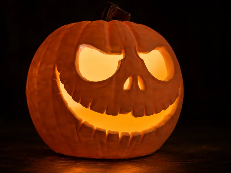 Halloween pumpkin jack-o-lantern