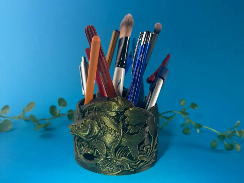 Fish pencil holder