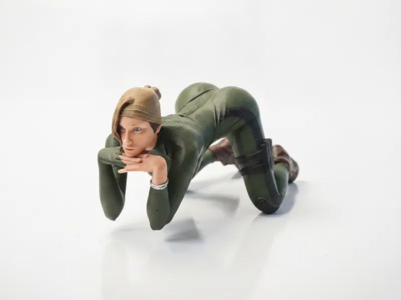 Artistic Female Figurine Sculpture 3D Printable