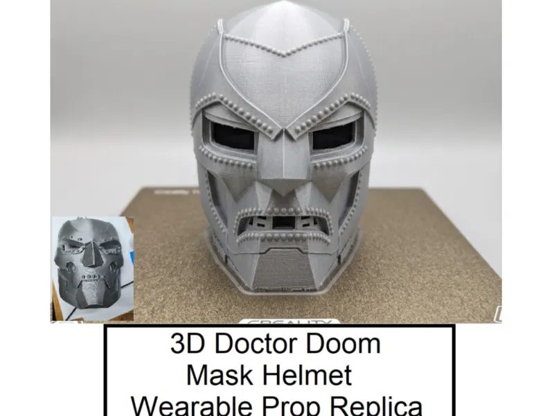 Máscara 3D do Doutor Destino | Capacete / Réplica de Adereço Vestível