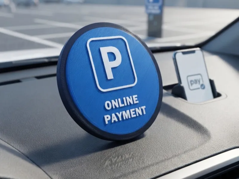 Espositore Pagamento Parcheggio Online