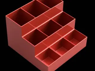 A simple and aesthetic compartment desk organizer
