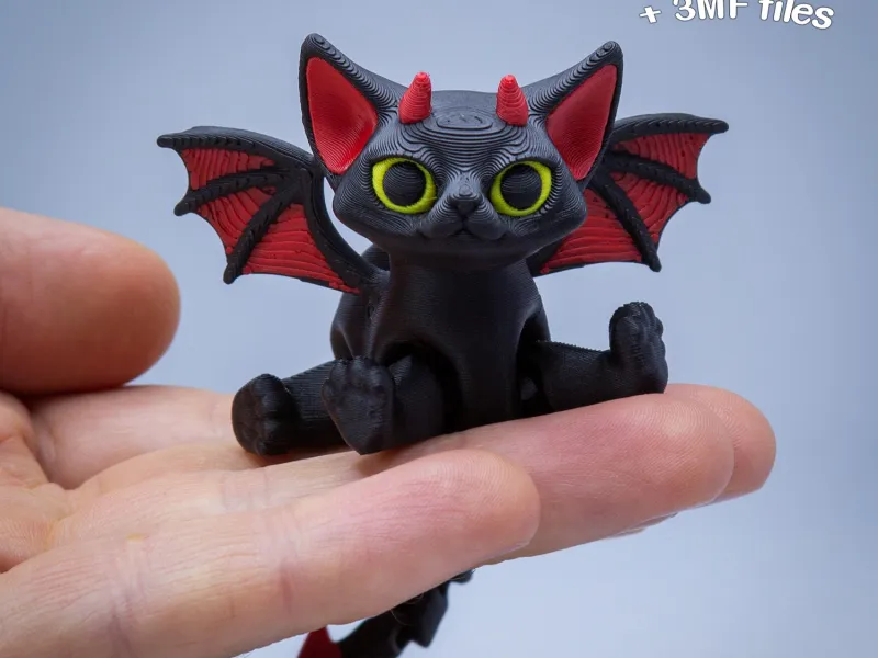 Malacoda the flexi demonic cat v2025 (SNAP + 3MF)