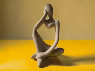 Abstract Mother and Child Sculpture
