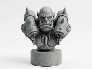 Garrosh Hellscream statue - World of Warcraft