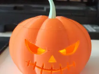 Halloween Pumpkin LED Tealight Holder