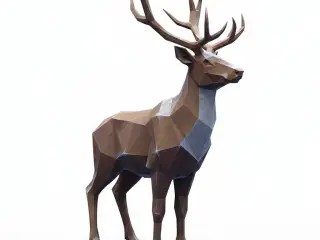 polygonal reindeer