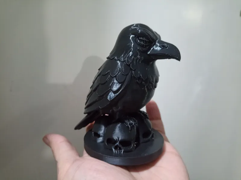 CORBEAU D'HALLOWEEN SUR DES CRÂNES - CORBEAU