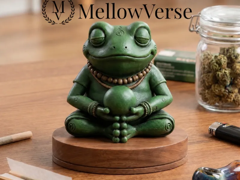 Moedor de Ervas Sapo Zen Cósmico - 2 Partes Magnético - MellowVerse