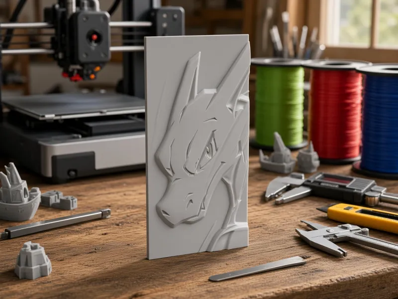 Charizar Pokémon Escultura con relieve