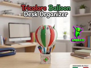 Tricolore Balloon Desk Organizer