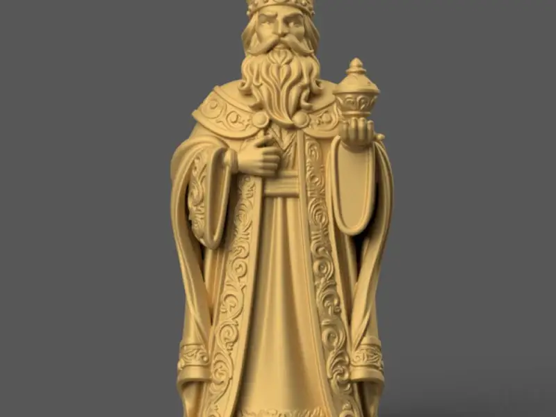Caspar the Magi STL File Wise King Statue 3D Print