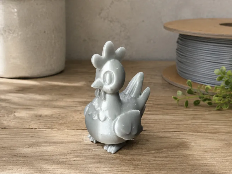 Cute Chicken Figurine | 3D Printable Farm Animal Decoration