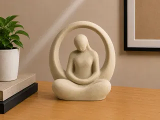 Silent Mind Meditation Sculpture