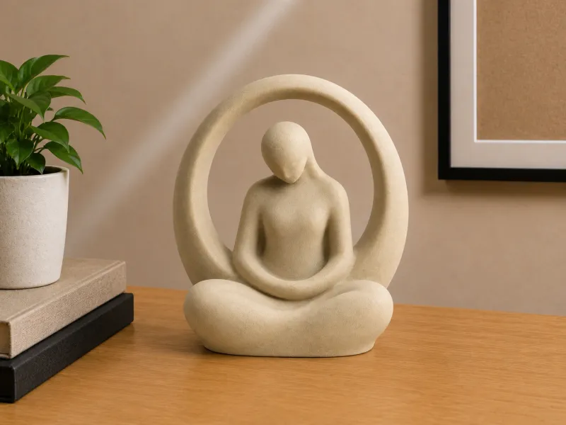 Stille Geest Meditatie Sculptuur