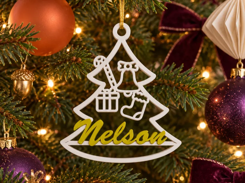 ツリー型ネルソンクリスマスオーナメント