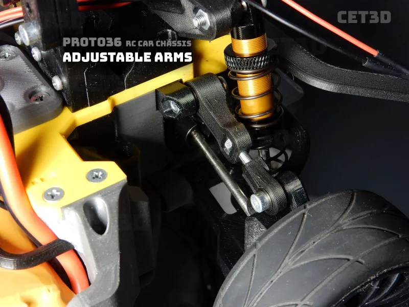 Adjustable Arms - PROTO36 RC Car Chassis