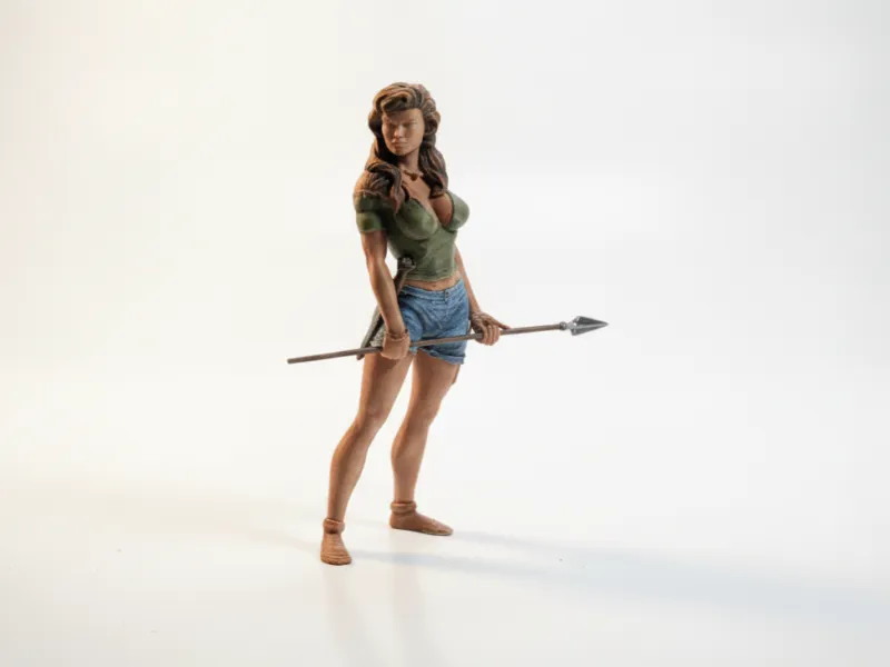 Huntress Warrior Figurine Fantasy 3D Printable