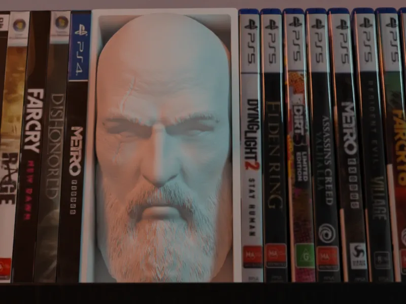 Kratos PS5 Game Book Nook