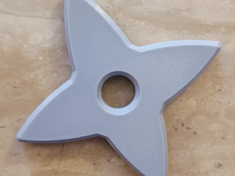Shuriken sin bordes afilados