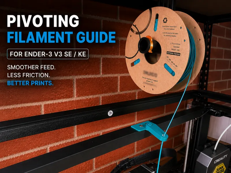 Ender-3 V3 SE / KE Pivoting Filament Guide