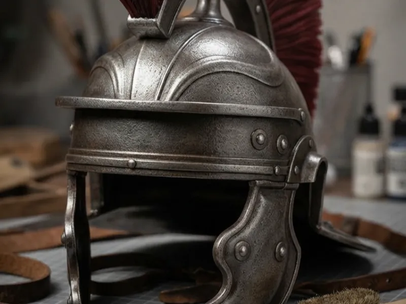Roman Centurion Helmet with Crest