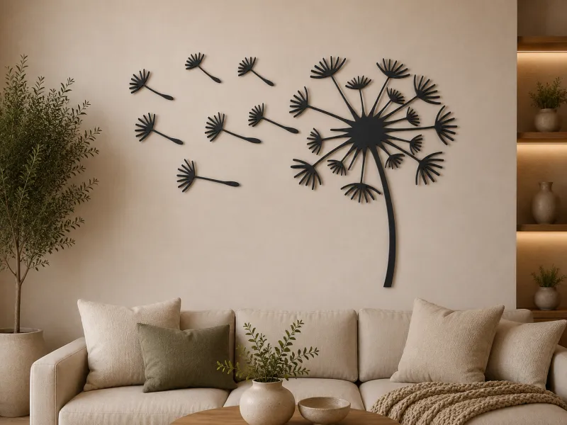 Dandelion Seeds 2D Wall Art
