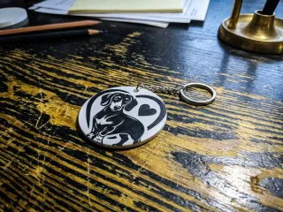 Keychain Amor _ salchicha