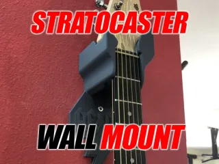 AC DC Stratocaster Wall mount support