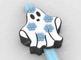 Straw Topper Flowery ghost-0