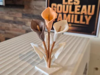 Sculpture d'arums moderne elegante