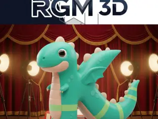 Letter K in the shape of a Dino