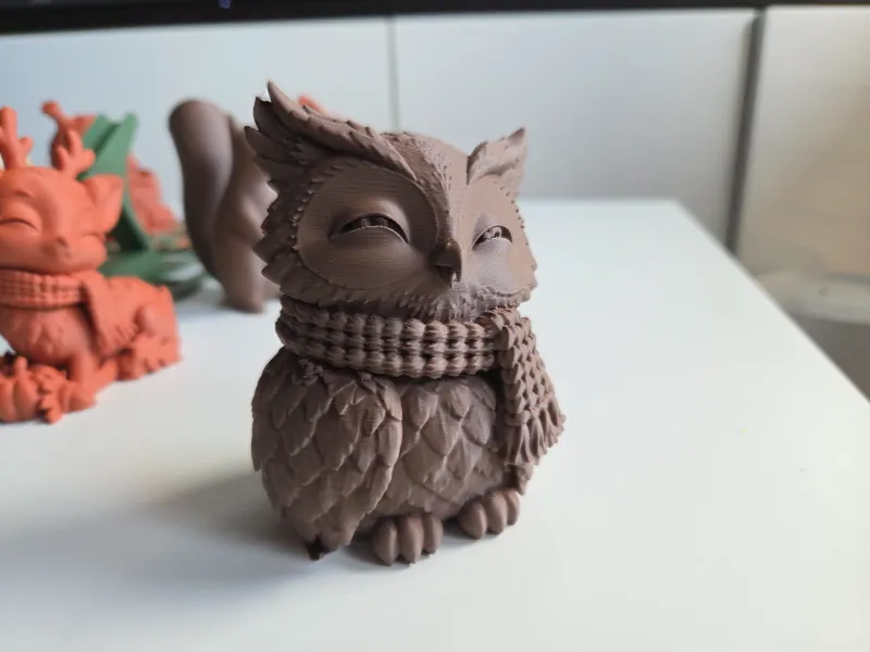 温馨秋日猫头鹰 – 可爱秋季装饰