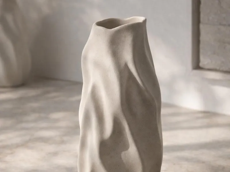 Organic Sculptural Vase STL | Minimal Modern Wabi-Sabi