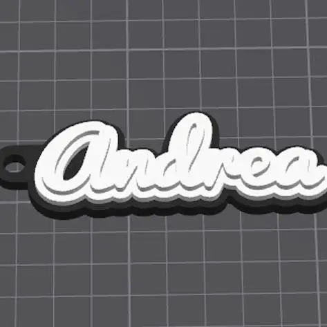 Keychain Andrea BlackWhite