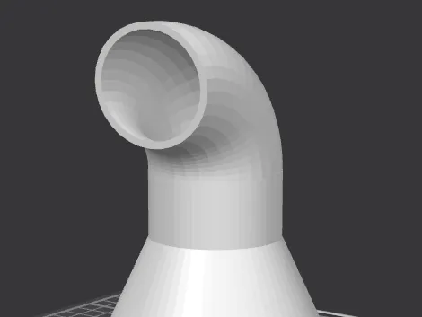 4 inch to 2.5inch Bent Adapter
