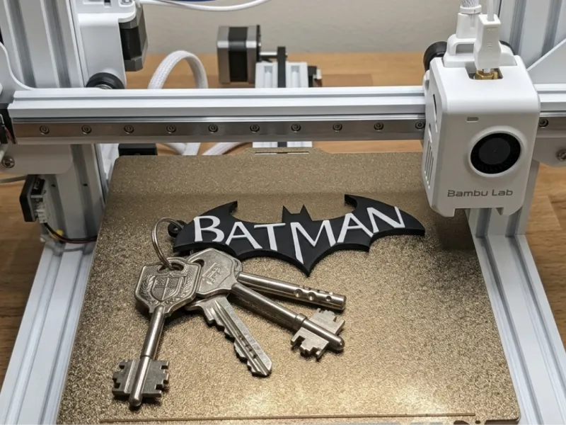 porte-clés logo Batman