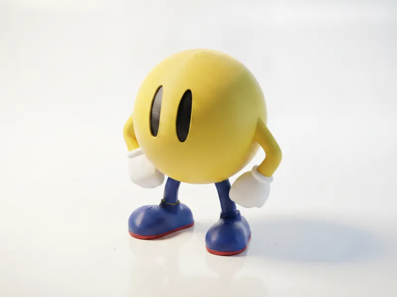 Figurine Pac Man, objet de collection gaming imprimable en 3D
