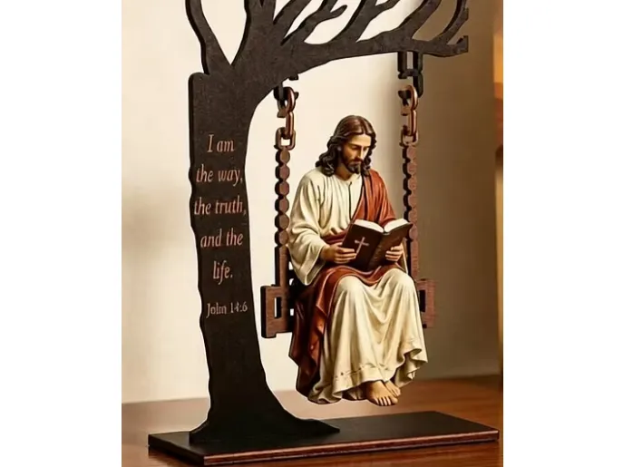 Jesus auf der Schaukel
