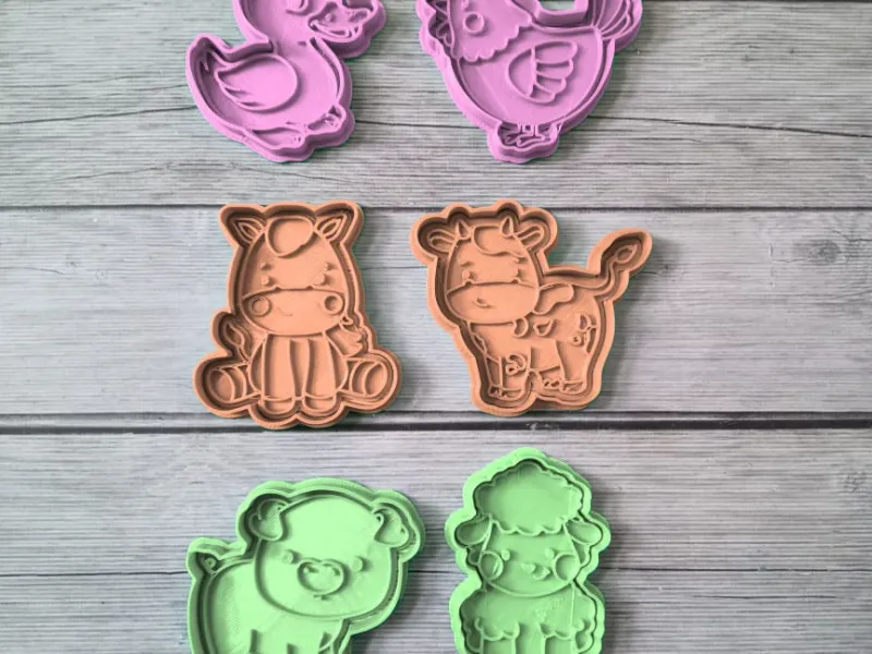ANIMALES DE GRANJA CORTANTE DE GALLETAS