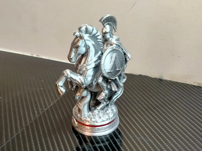 Spartan Chess Knight  Multicolor 3D