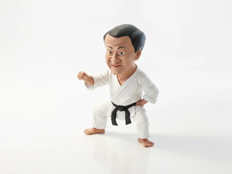 Фигурка Джеки Чана в стиле боевых искусств, модель для 3D-печати