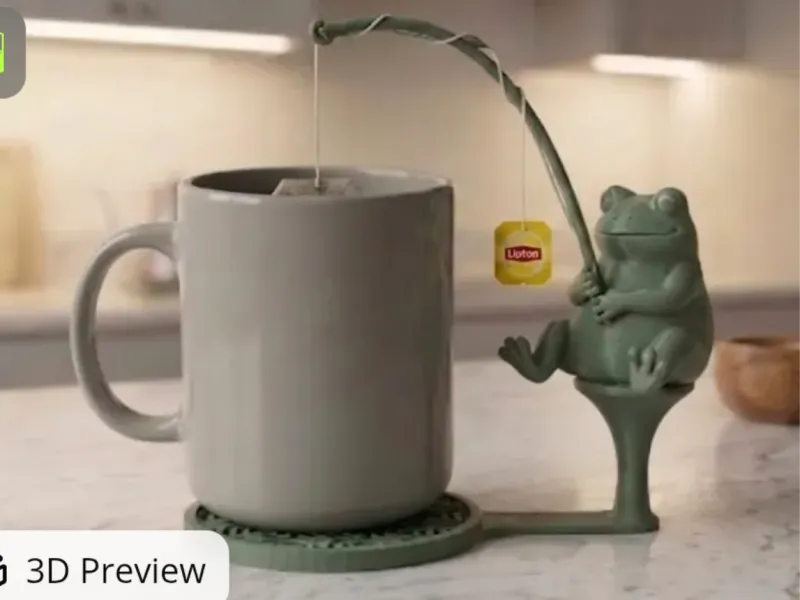 Teabag holder frog