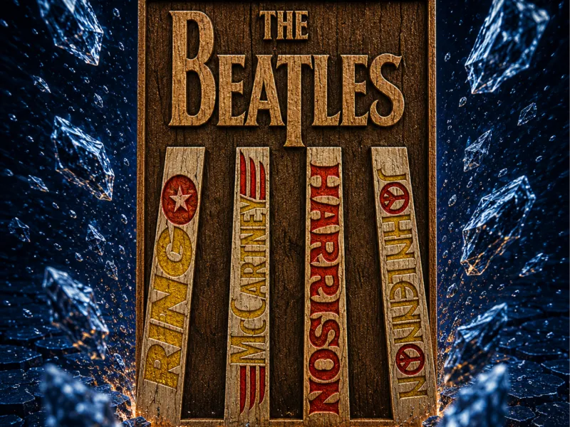The Beatles logo (3mf colored 100×150) plate