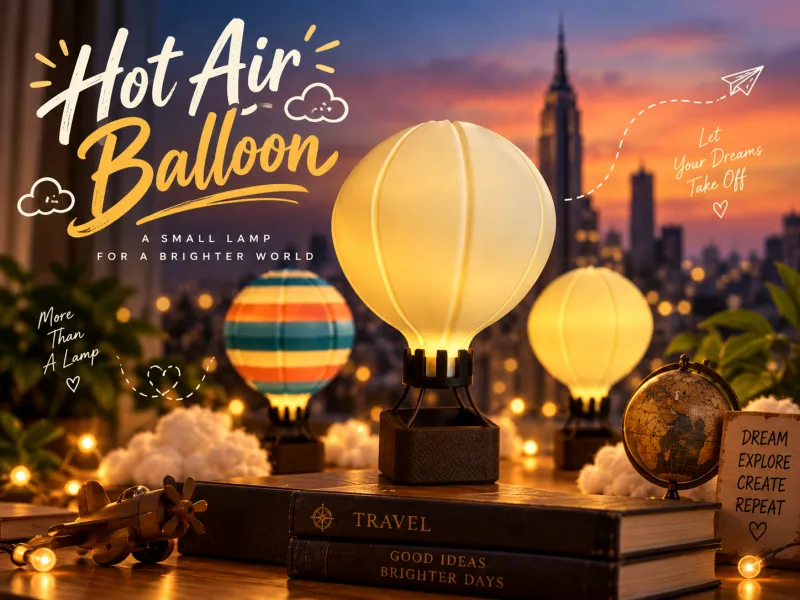Hot Air Balloon - Tea Light Candle
